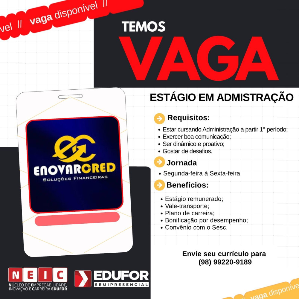 Estágio em Administração