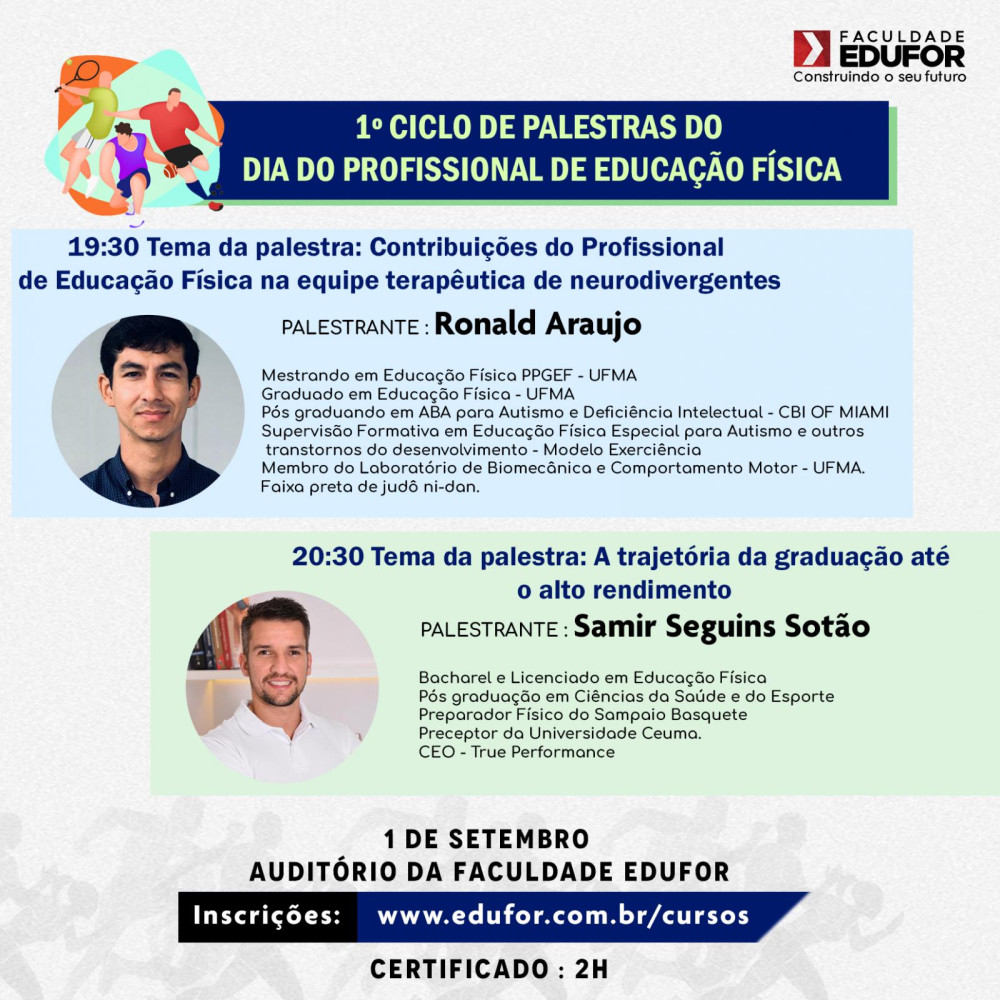 Primeiro Ciclo de Palestras do Dia do Profissional de Educação Física