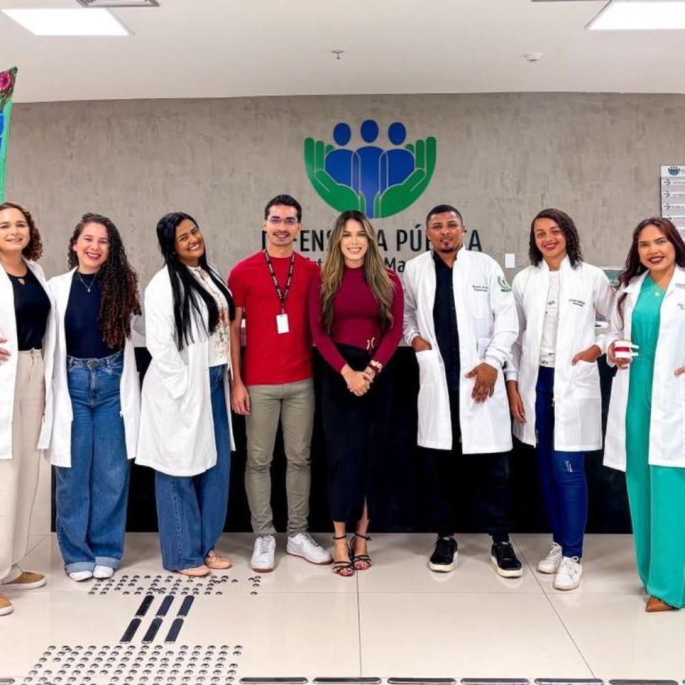 Alunos de Fisioterapia da Edufor participam de projeto de extensão na Defensoria Pública