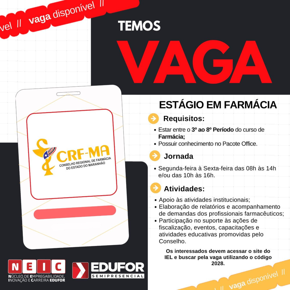 Estágio em Farmácia