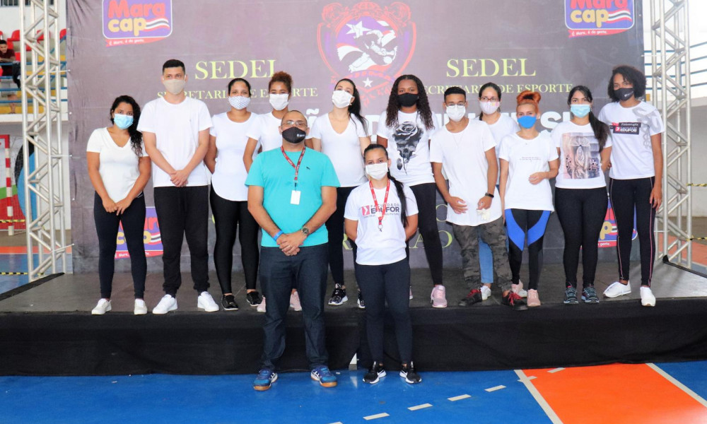 Alunos do curso de Fisioterapia da EDUFOR participam de atividades práticas em campeonato de Jiu-Jitsu