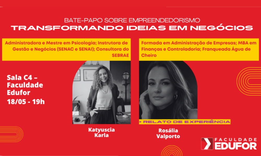Edufor realiza bate-papo sobre empreendedorismo