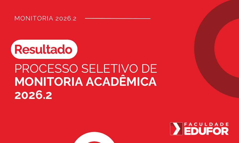 Resultado do Processo Seletivo para Monitoria – 2026.2