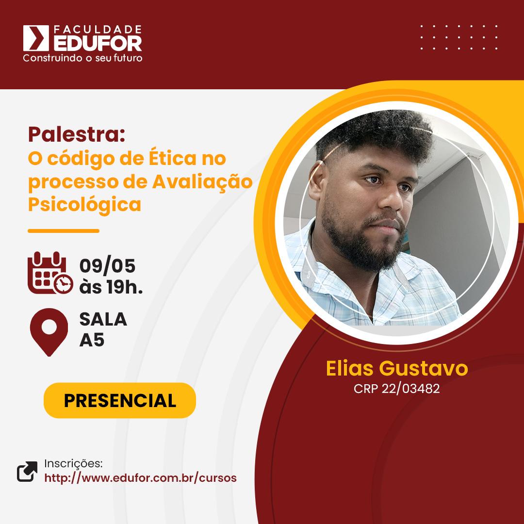 Inscrições para a palestra: O código de Ética no processo de Avaliação Psicológica