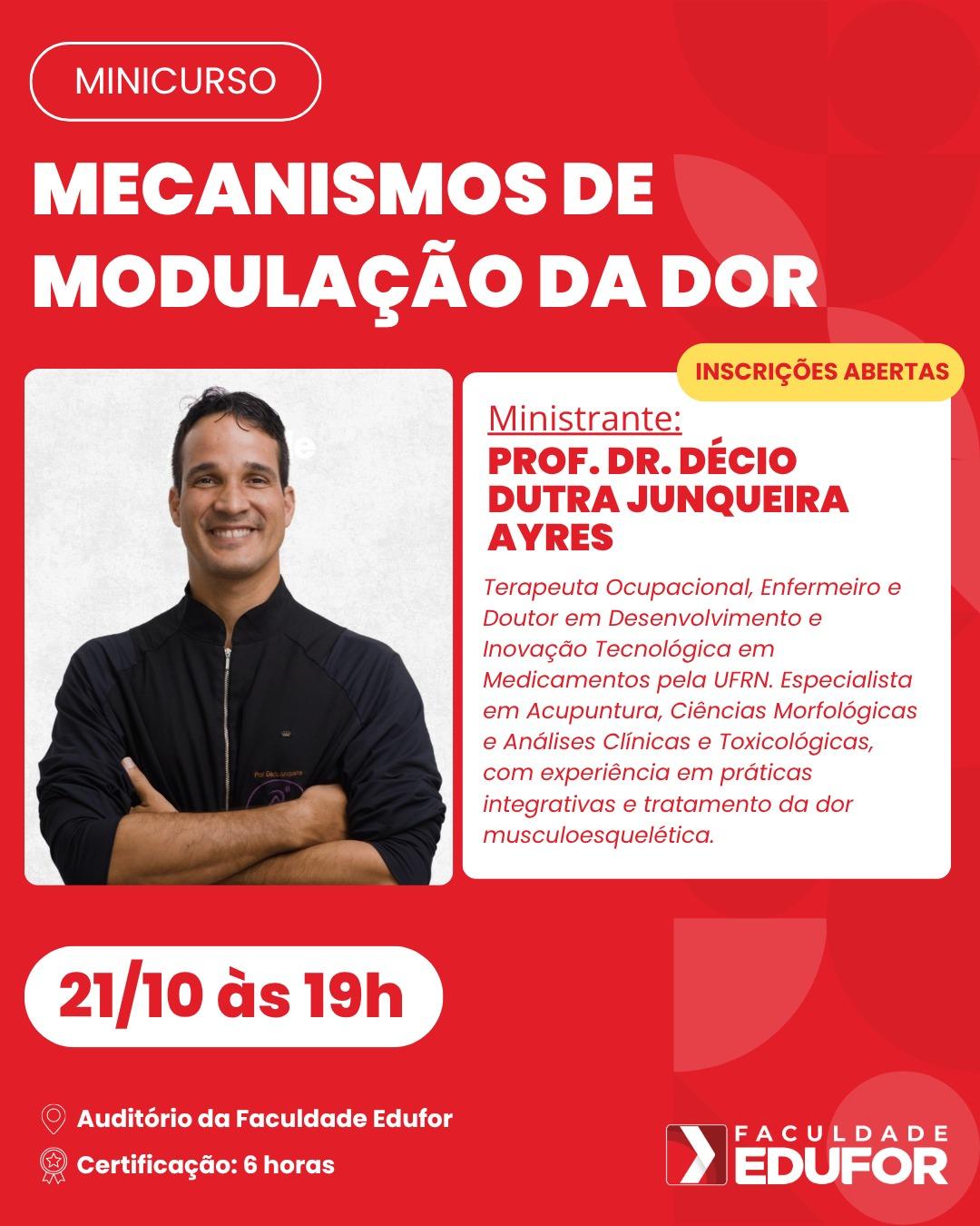 Minicurso: Mecanismos de Modulação da Dor